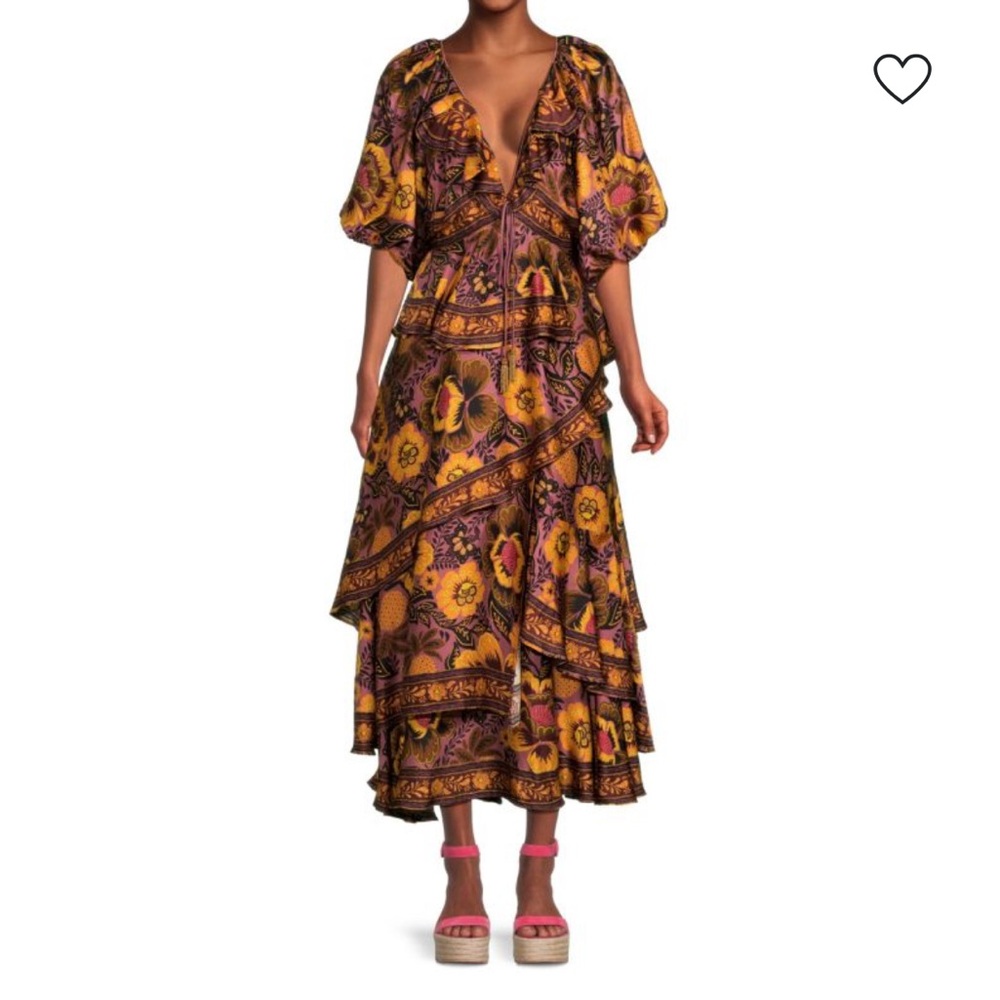 FARM Rio Vibrant Floral Maxi Dress